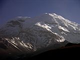 Ecuador Chimborazo 05-03 Estrella del Chimborazo Ventimilla and Whymper Summits At Sunrise